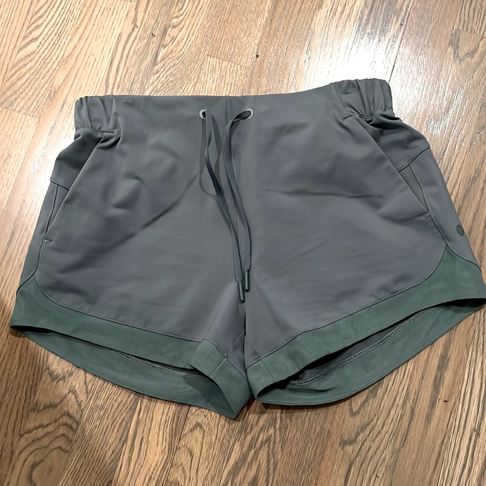 Lululemon shorts, army green. Excellent condition